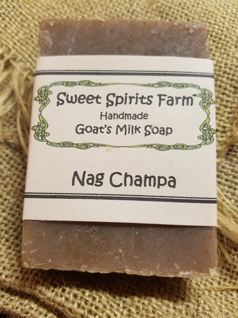 Nag Champa goat milk bar soap – Sweet Spirits Farm Goat's Milk Soap